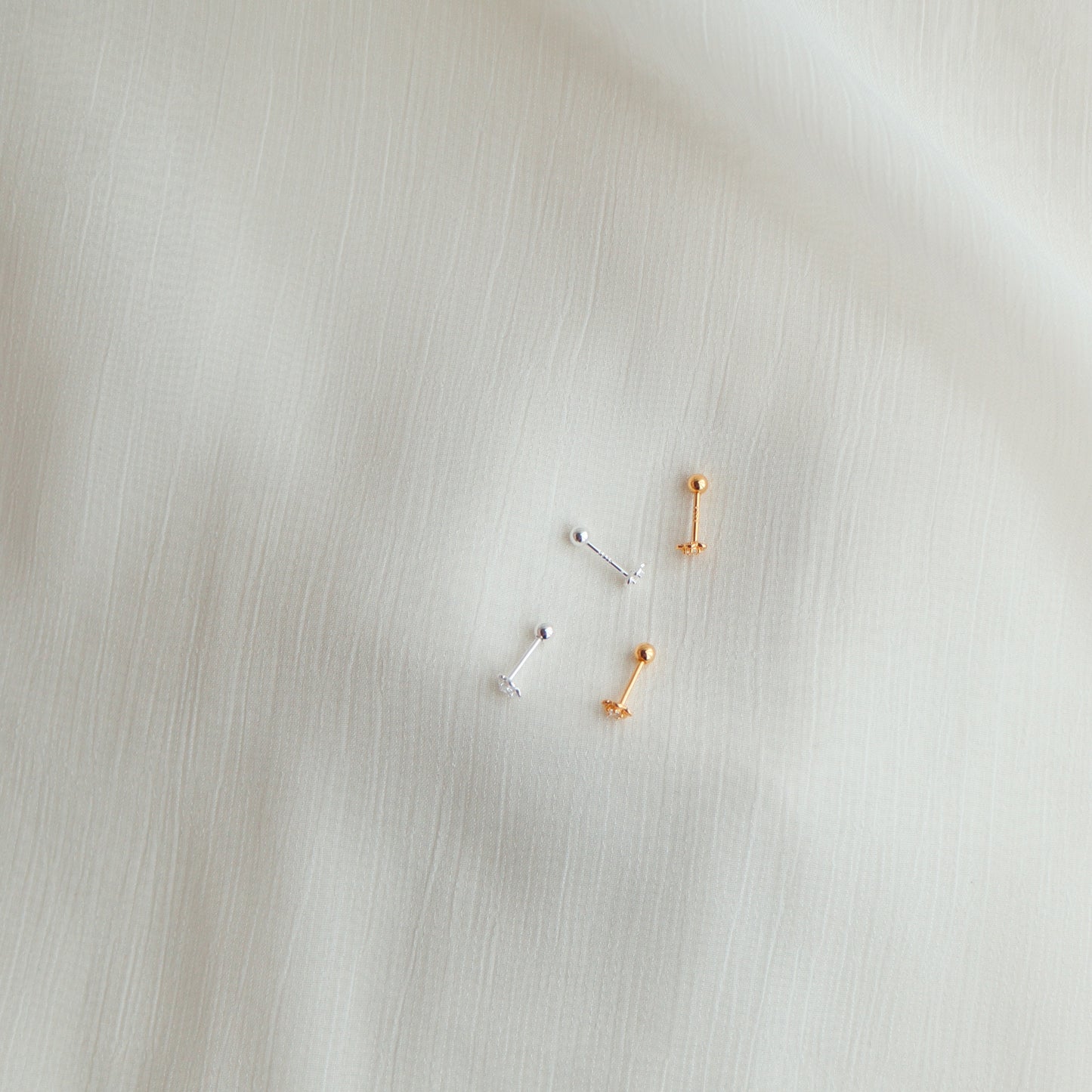 Sparkly Little Flower Stud Earrings
