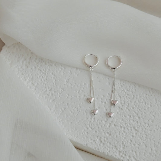 Falling Hearts Earrings