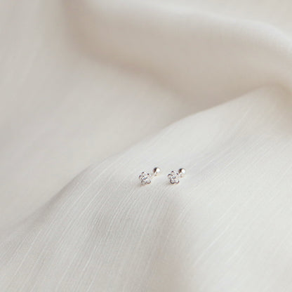 Sparkly Little Flower Stud Earrings